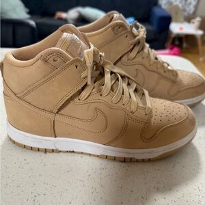 Nike Beige High-Top Sneakers